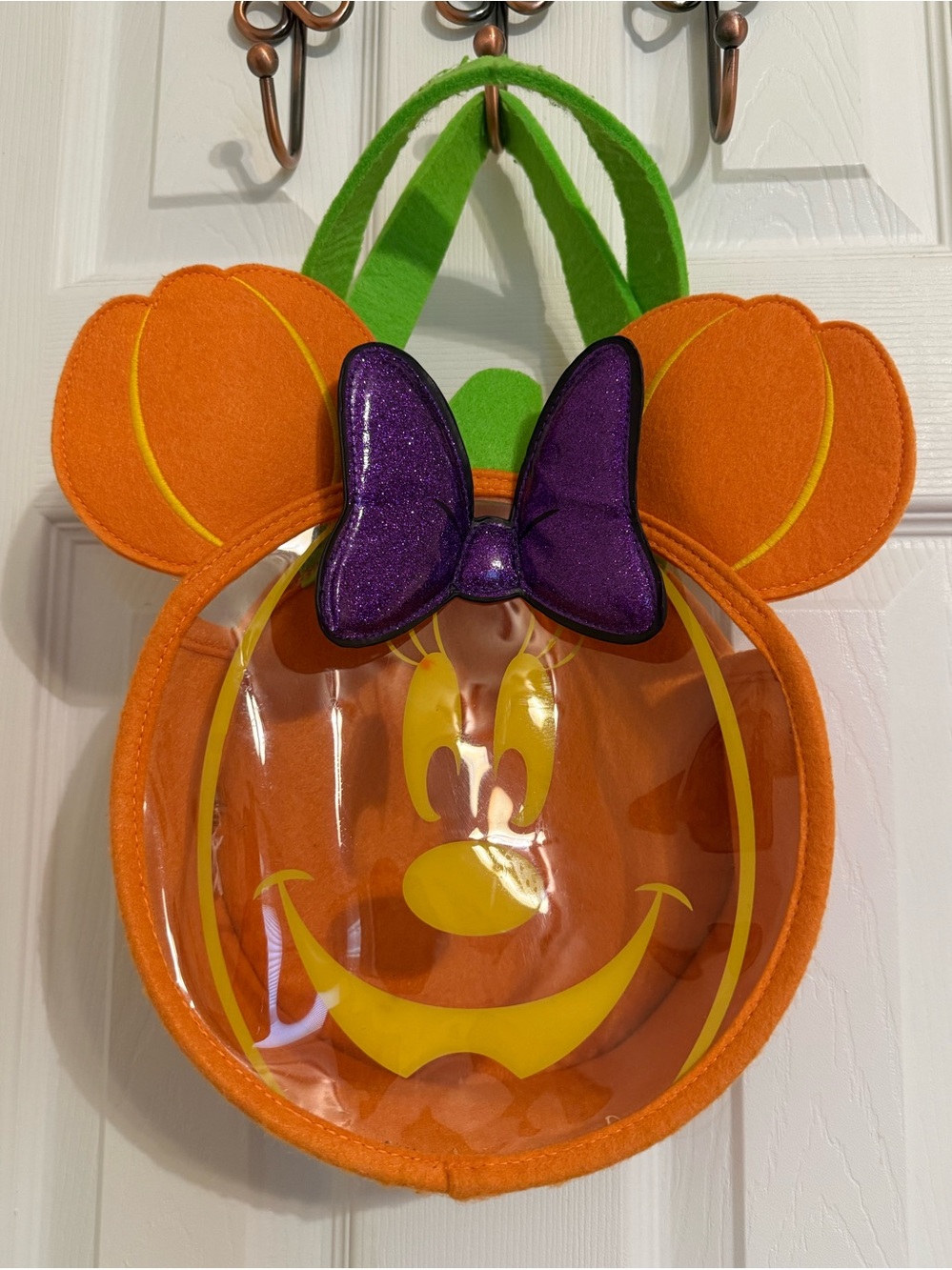 Disney Minnie Mouse Orange Pumpkin Trick-or-Treat Tote Bag